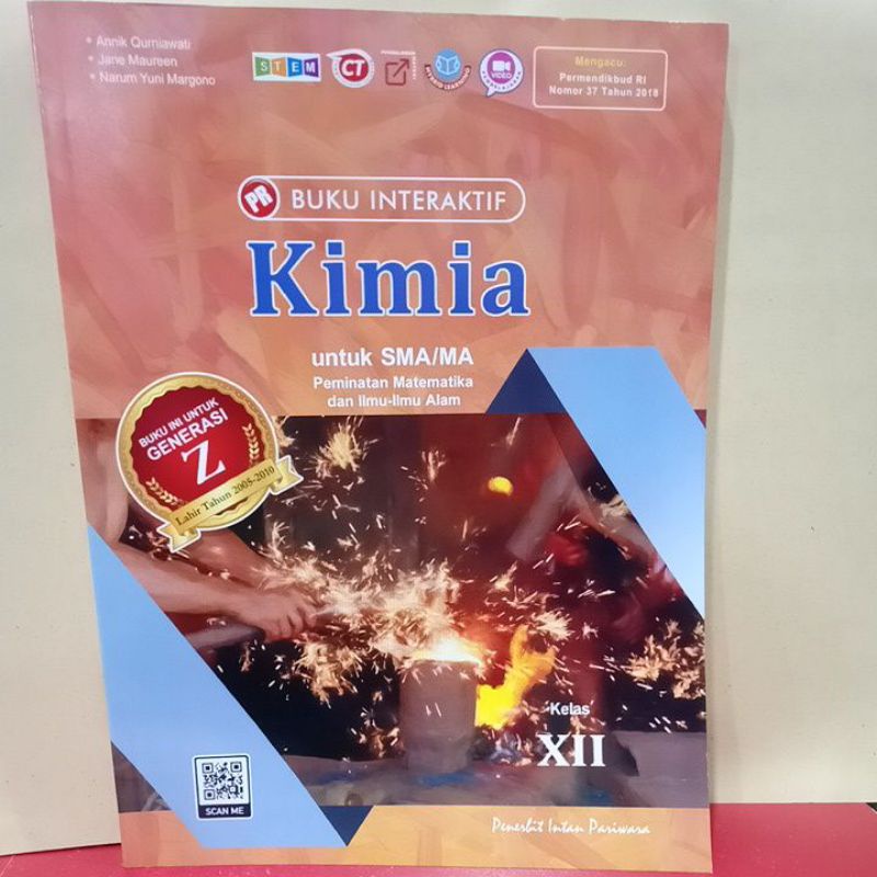 Buku PR/LKS interaktif kimia kelas XII, 12 Intan Pariwara tahun 2024