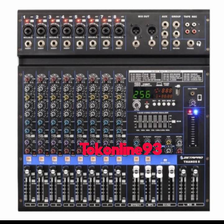 Mixer Zetapro Thanos 8 Thanos-8 8 Channel Mixer Audio Original