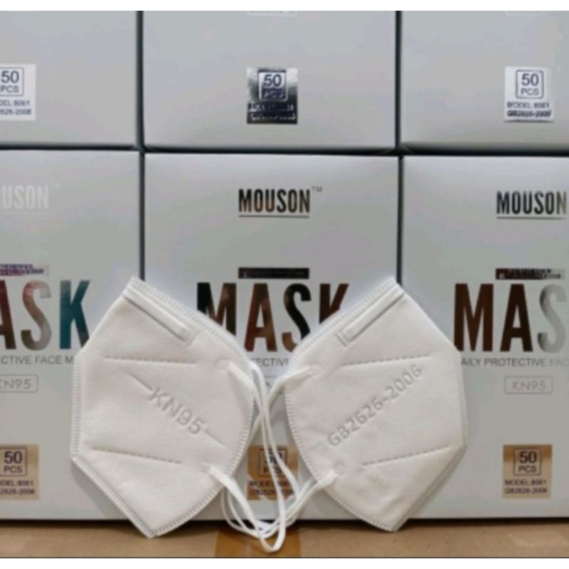 MASKER PREMIUM MOUSON KN95 5PLY MASKER KN95 MASK isi 50/box