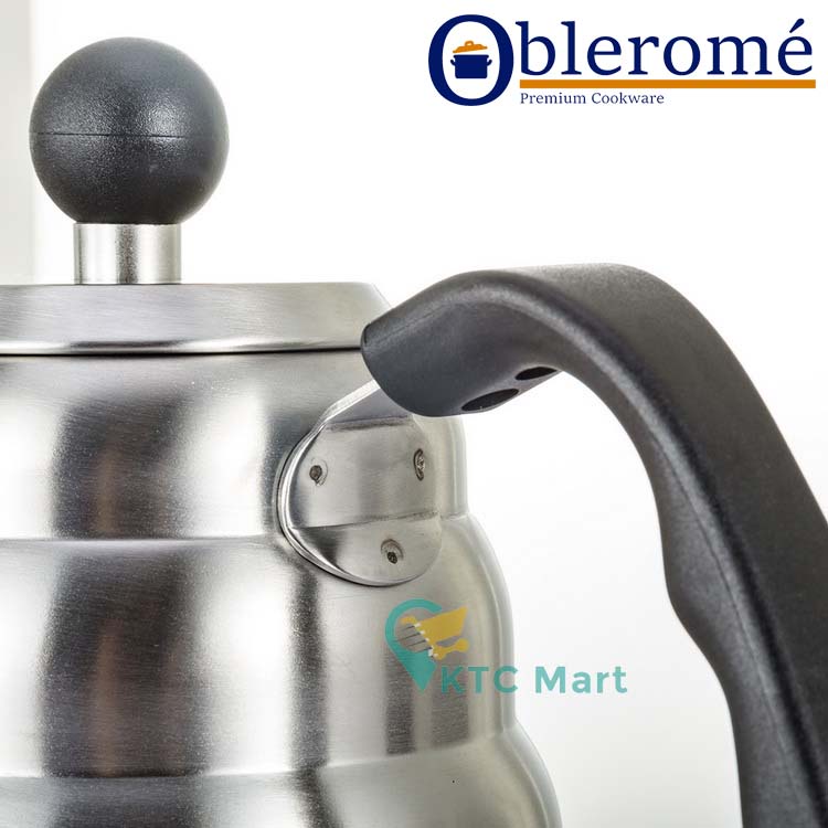 KTCmart - Teko Leher Angsa 1,2L Platinum/ Gooseneck Kettle/ Teko Kopi/ Pour Over Kettle