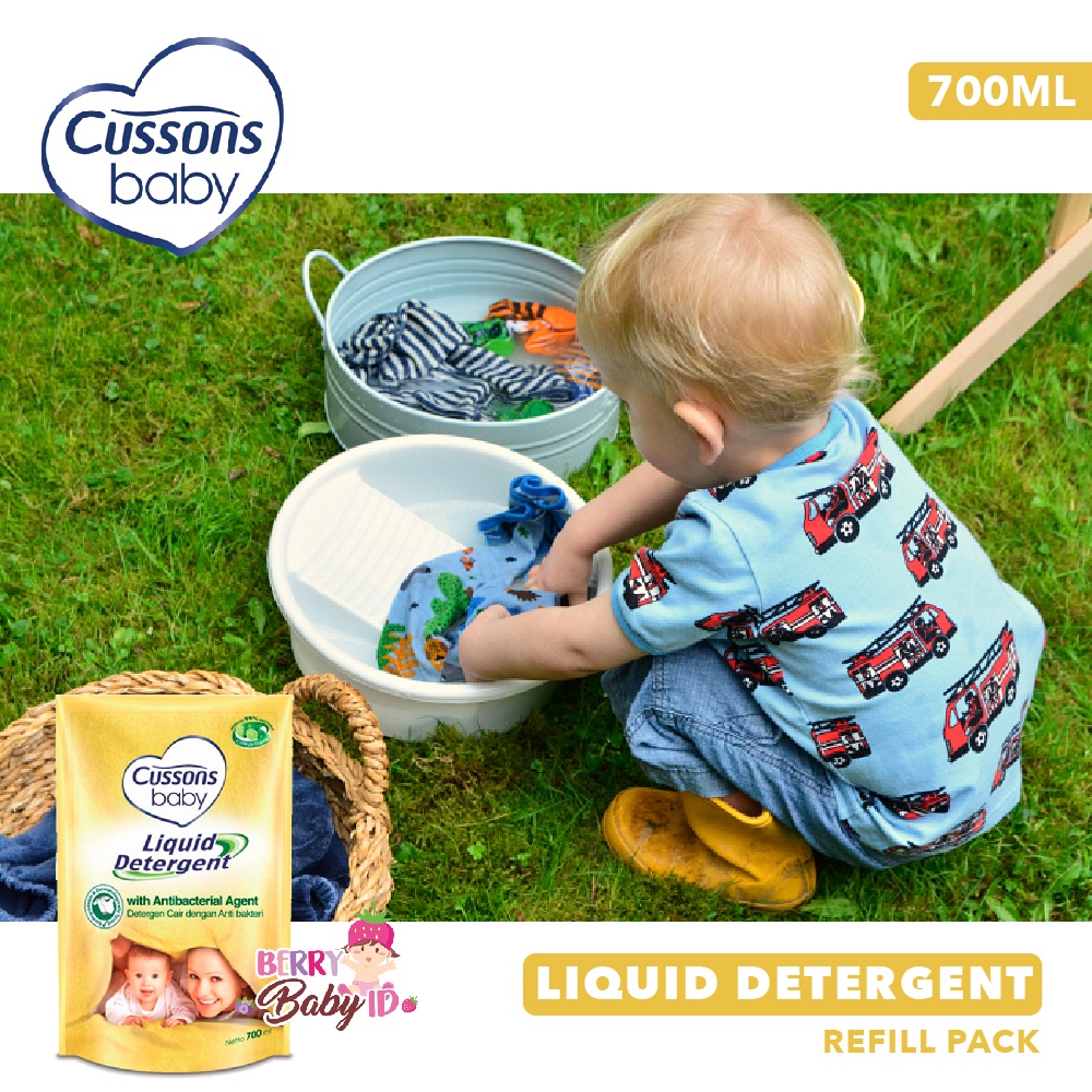 Cussons Baby Liquid Detergent 700 Ml Refill Pack Deterjen Baju Bayi Berry Mart