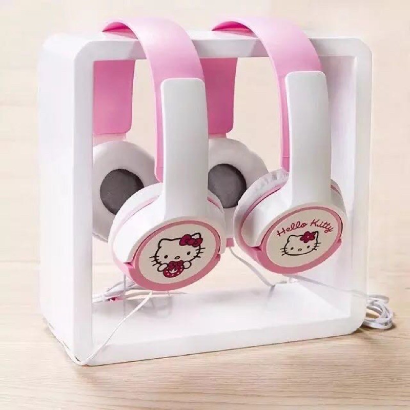 HEADPHONE  KARAKTER /HEADSET MOTIF Hello Kitty AY-9 + Mic Bando Lucu TERMURAH