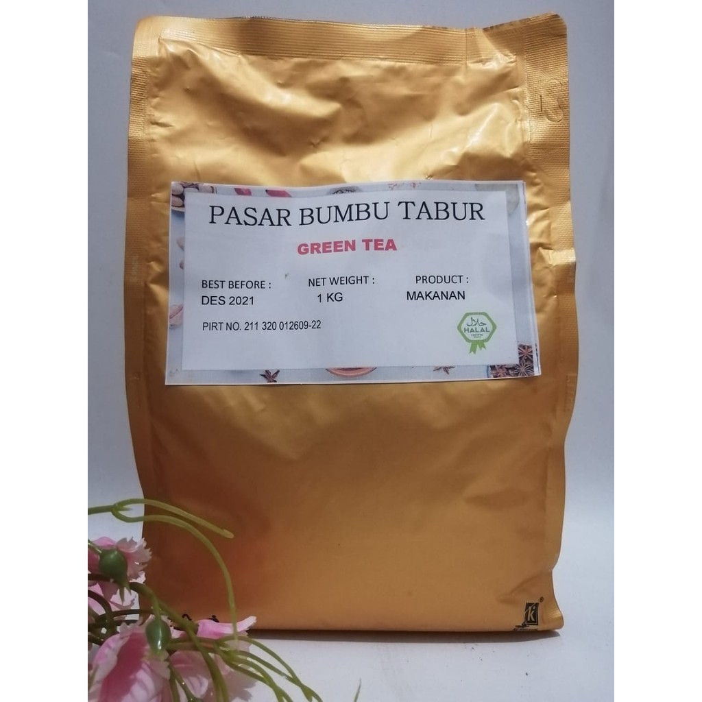 

BUMBU TABUR RASA GREEN TEA 1 KG BUBUK MAKANAN ENAK MURAH HALAL