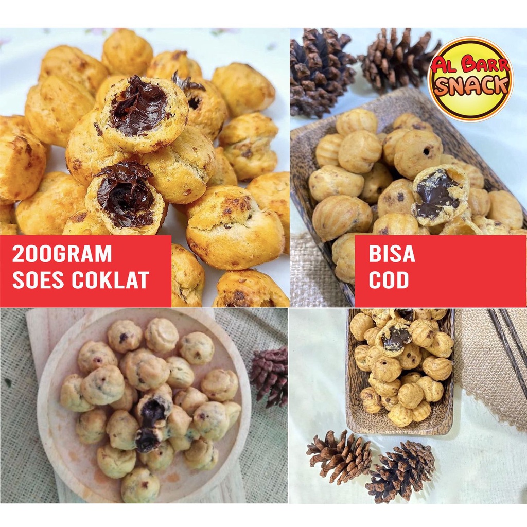 

Soes Coklat Lumer 200 gr sus kering isi coklat