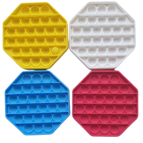 Mainan anak BOOMING Fidget spinner POP IT MURAH-SEGI 8 POLOS