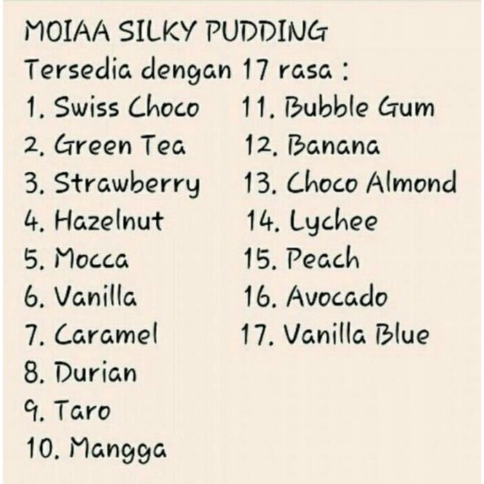 

Pudding Moiaa 1 Kg