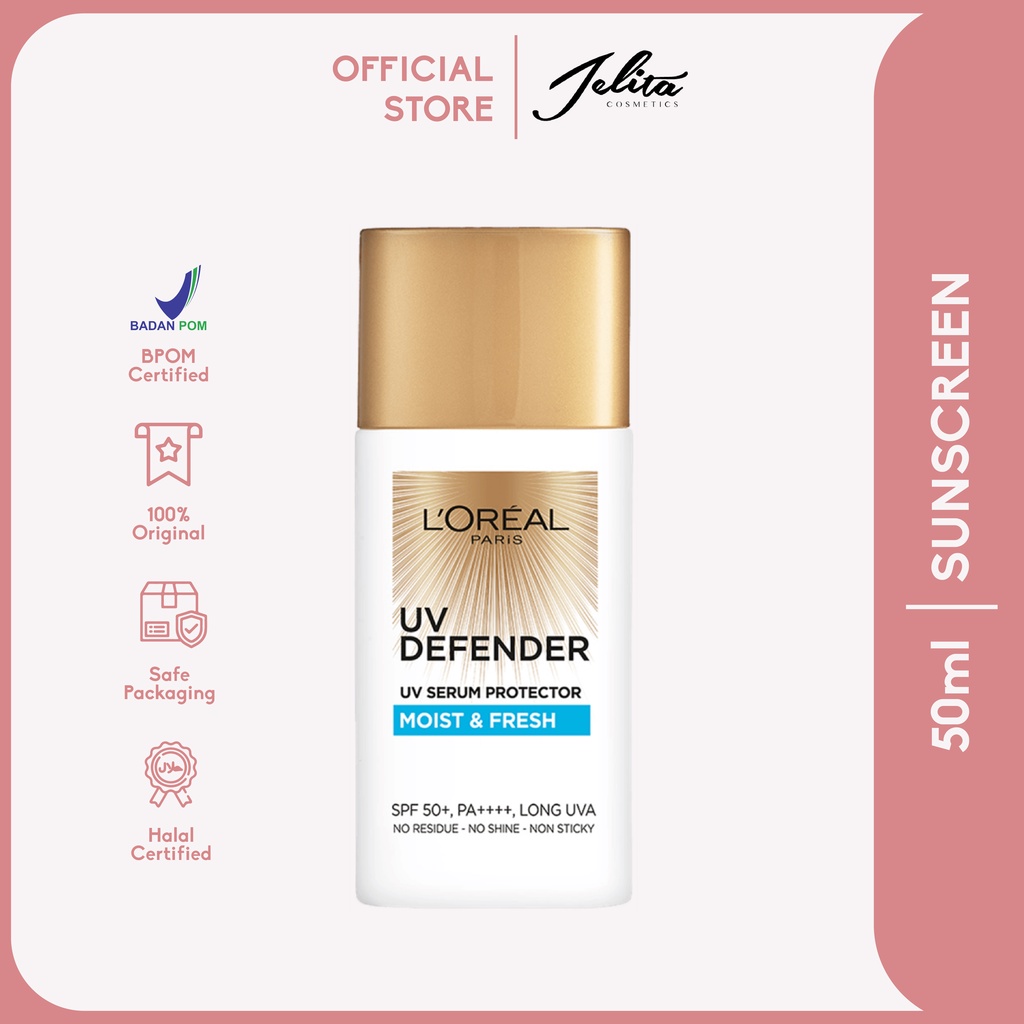 L'Oreal UV Defender Serum Protector Moist &amp; Fresh 50ml