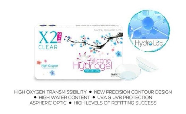 X2 SANSO CLEAR Silicone Hydrogel / X2 Sanso Bening Bulanan