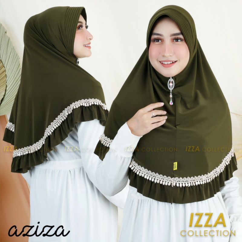 HIJAB INSTAN RAMPEL JERSEY IZZA COLLECTION TANAH ABANG