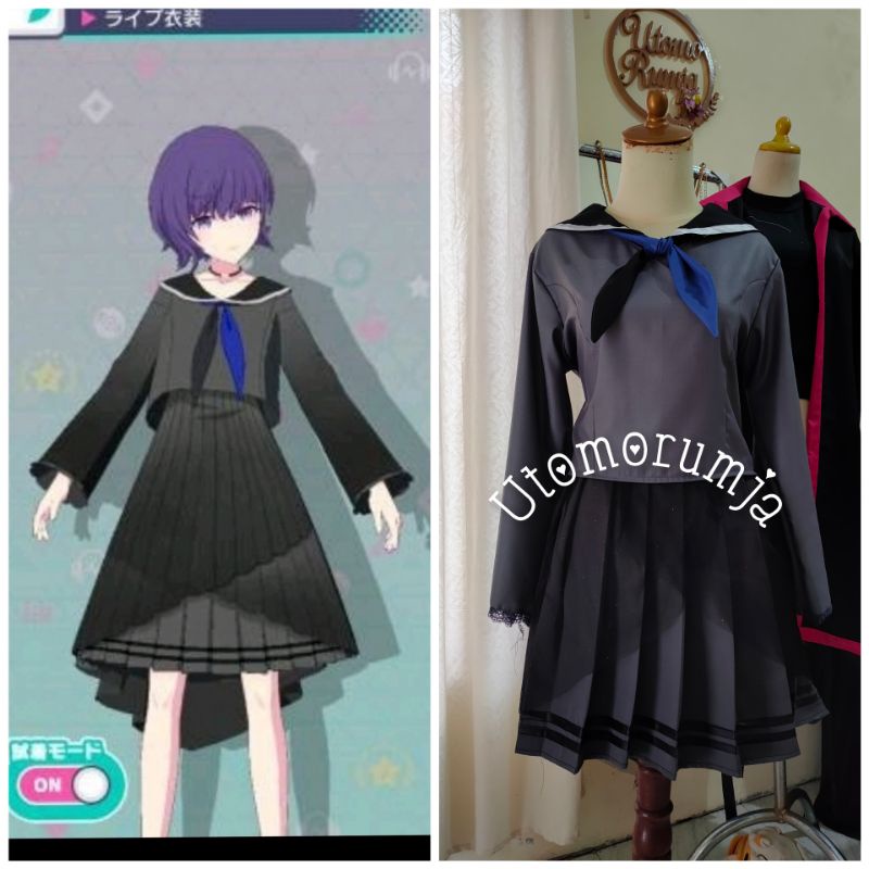 utomorumja seragam seifuku kostum Asahina Mafuyu, Cosplay Costume,hatsune miku project sekai collorf