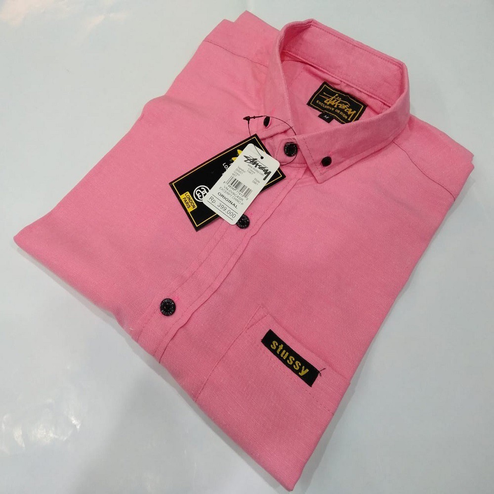 Baju Kemeja Polos Lengan Pendek Varian Warna dan Ukuran Hight Quality Goods