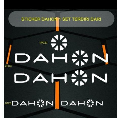 Cutting Sticker Sepeda Lipat Dahon/ Sticker Seli Dahon