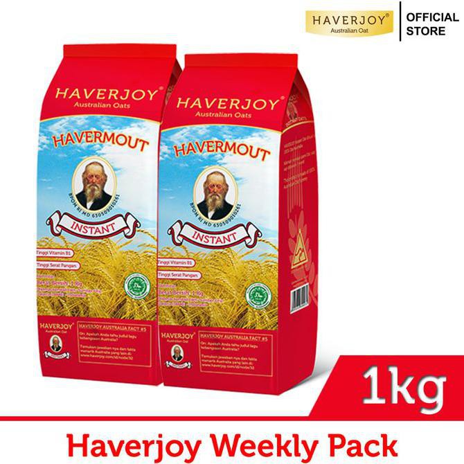 

Haverjoy Weekly Pack Instant Oats 1kg - 2 Pcs