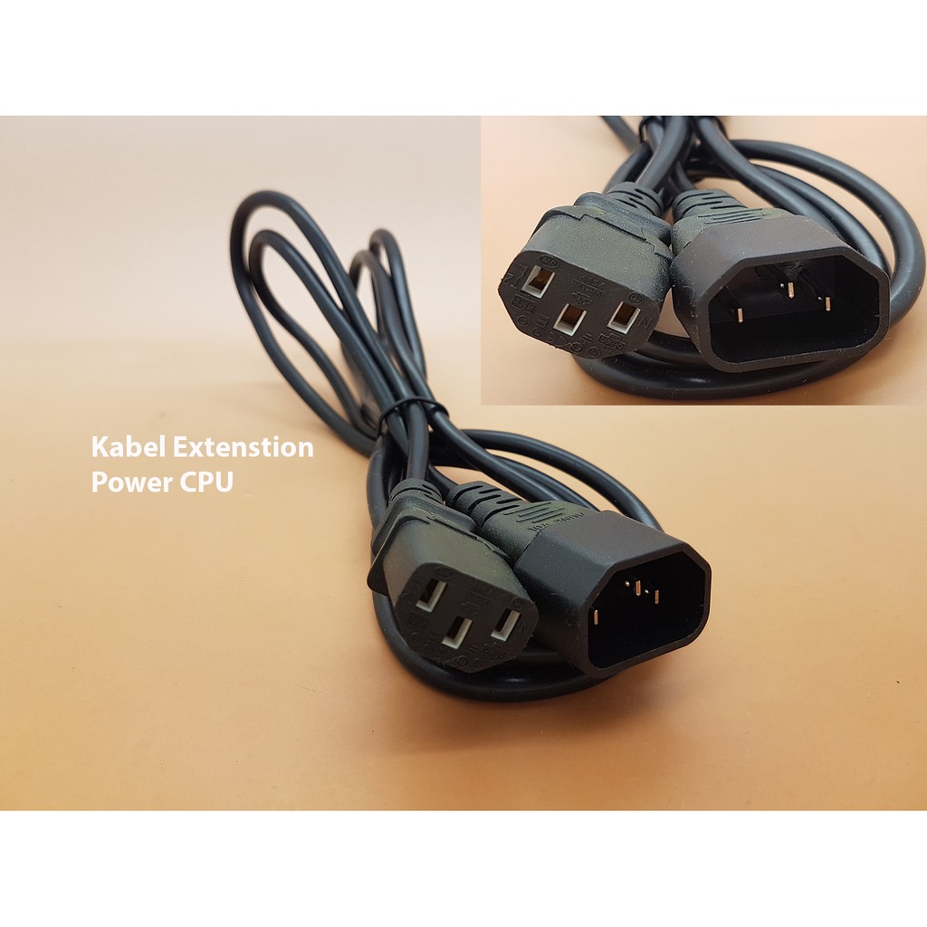 Kabel Power CPU sambungan 1.8m / extension ( male + female )