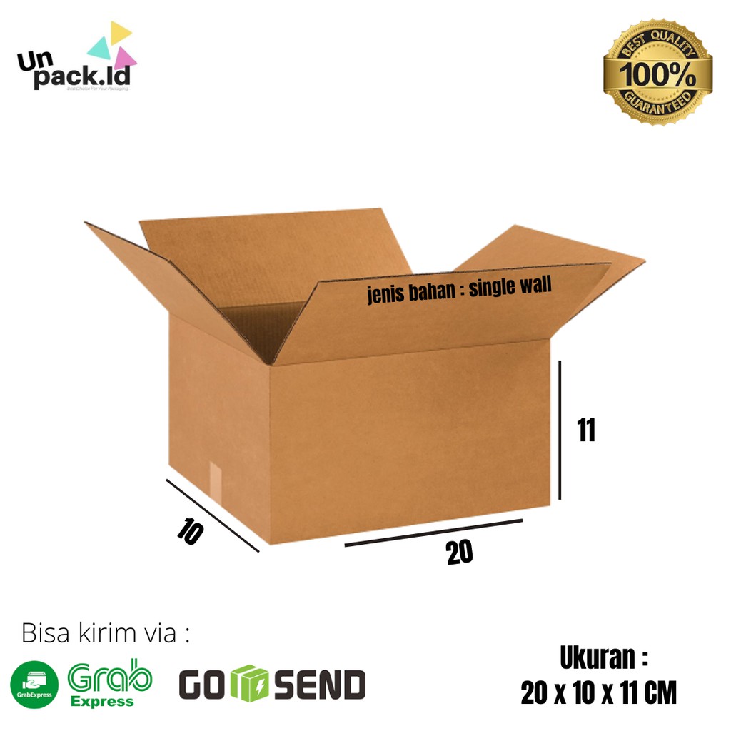 

Kardus Packing / Dus Kemasan Murah Uk 20 x 10 x 11 CM