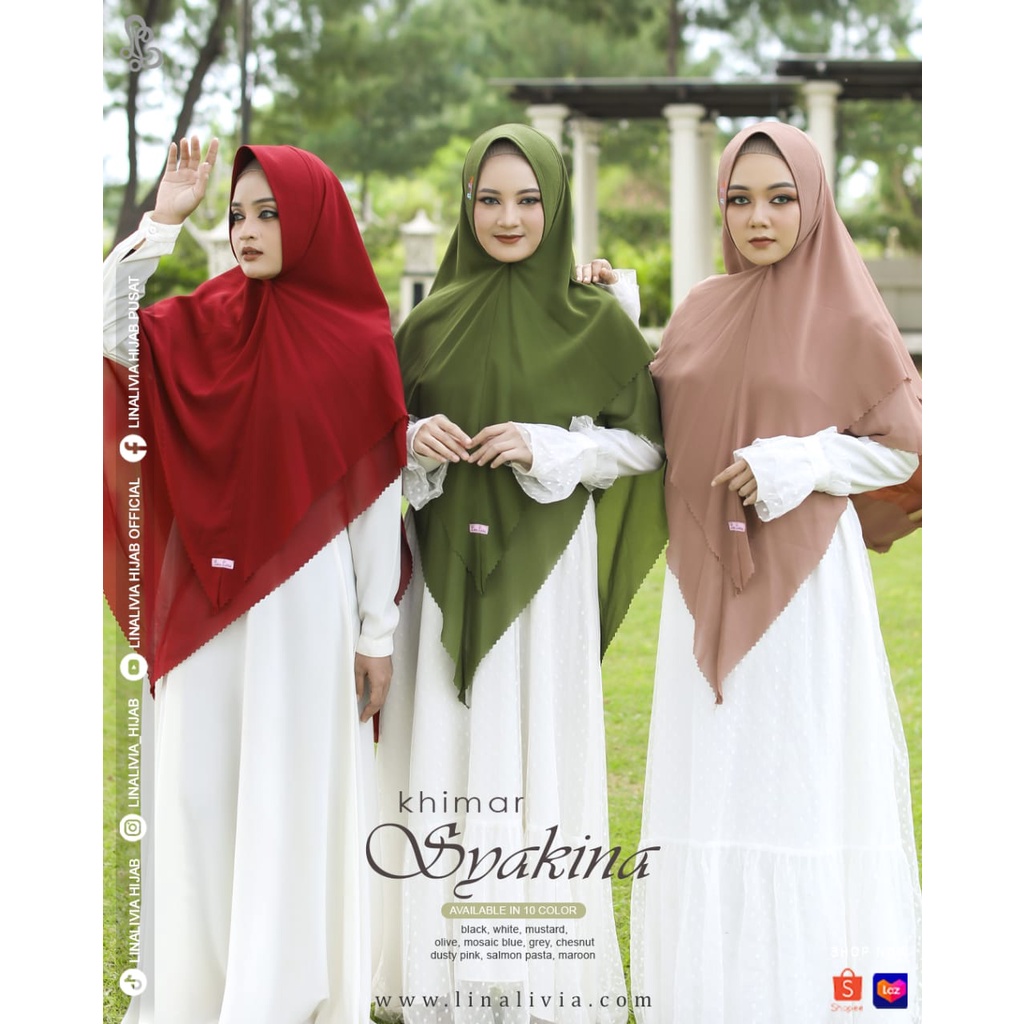 Khimar Syakina  Linalivia Hijab khimar syari