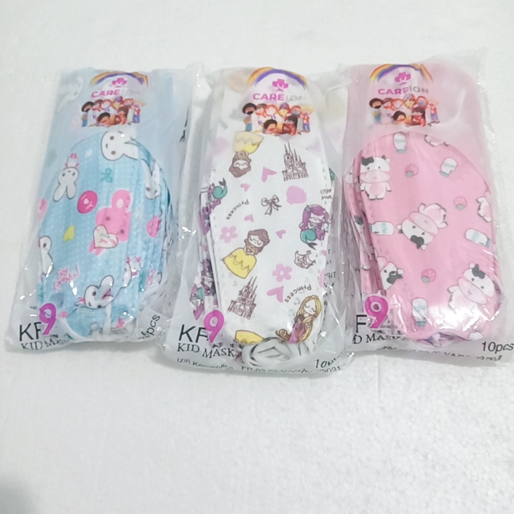 Masker KF94 anak motif cewek/cowok isi 10pc