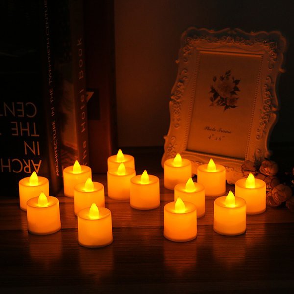 LAMPU LILIN LED ELEKTRIK Tinggi 5cm PLASTIC FLAMELESS CANDLE LIGHT - 1 PC