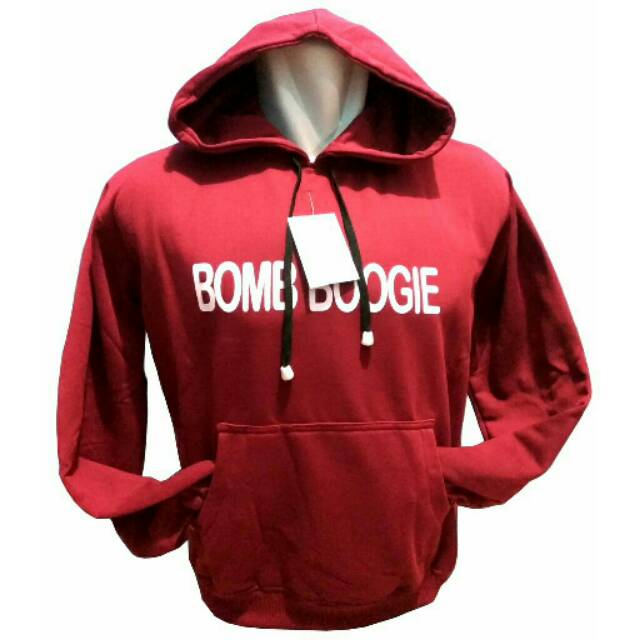 Sweater hoodie | jumper unisex pleece merah