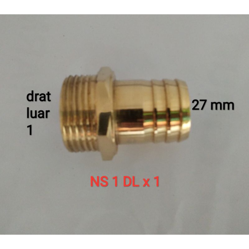 nepel selang drat luar 1 x 1