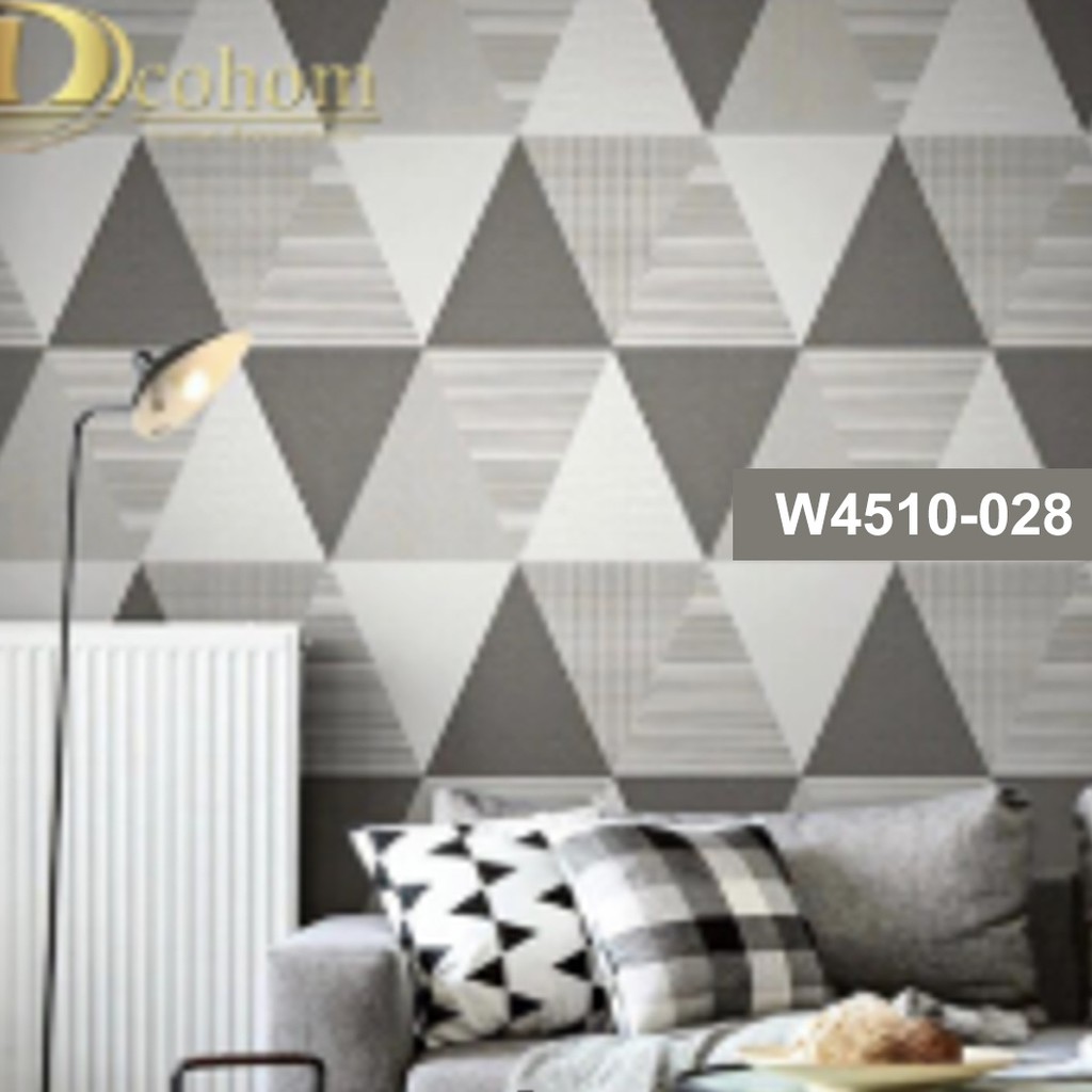 Wallpaper Kamar MOTIF SEGITIGA Sticker Dinding Dekorasi PREMIUM QUALITY 45cm x 1mtr