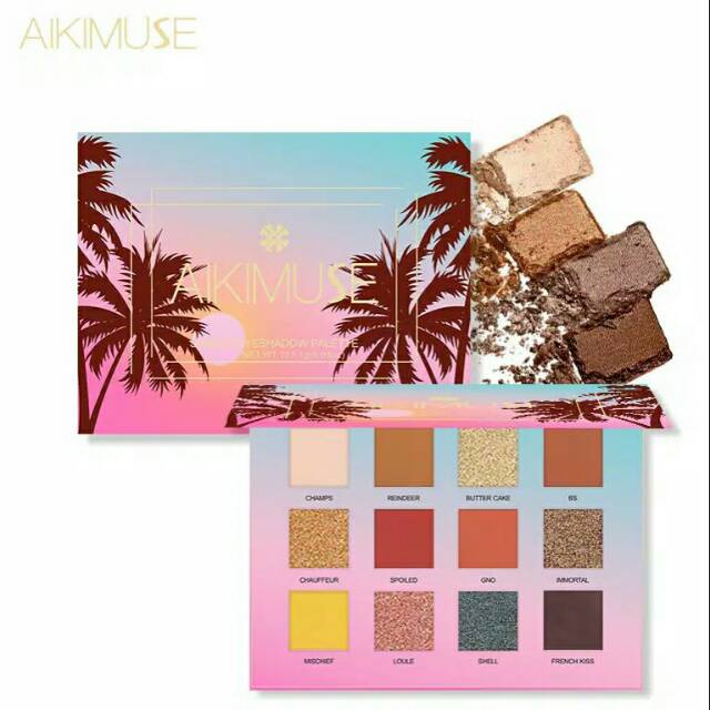 AIKIMUSE Eyeshadow Palet 12 Warna Sunset