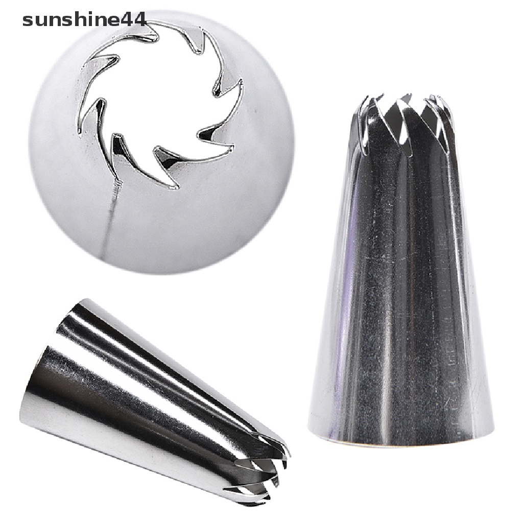 Sunshine Spuit Piping Icing Bahan Stainless Steel Untuk Dekorasi Kue 1823