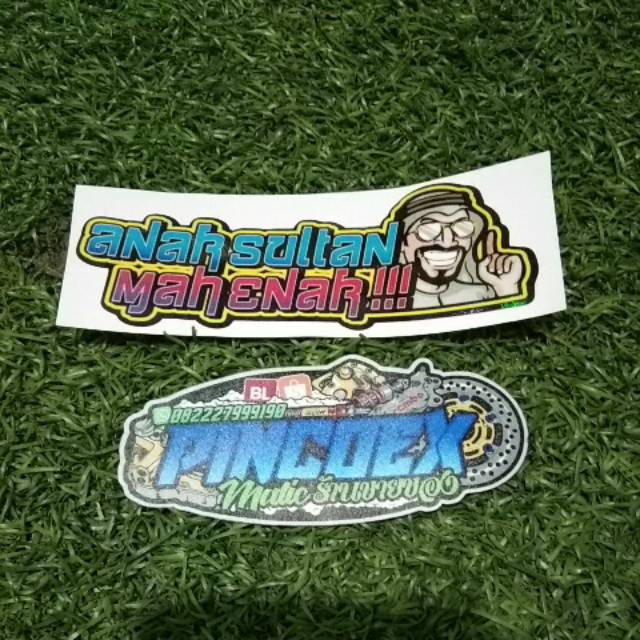 

Stiker anak sultan mah enak