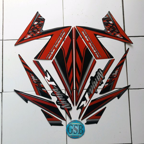 Stiker Ninja R 2014 Orange