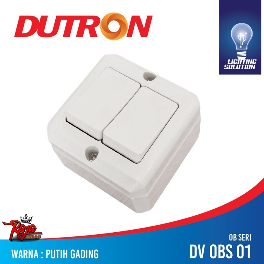 OBS01 -  SAKLAR OB SNI 2 PENCETAN SAKLAR ON OFF OB SERI DUTRON