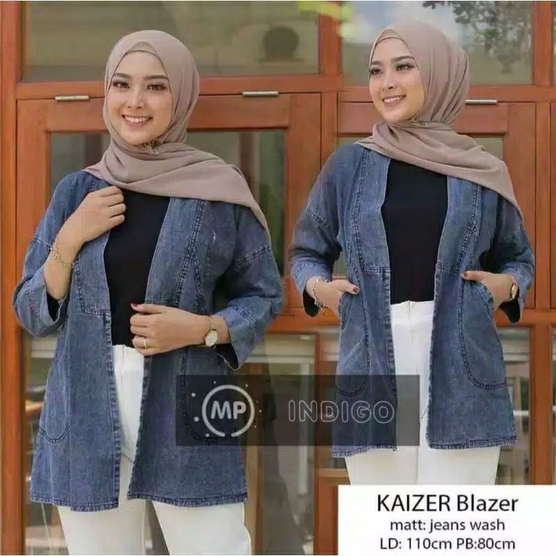 Kardigan Jeans Outer Wanita Best Seller Product