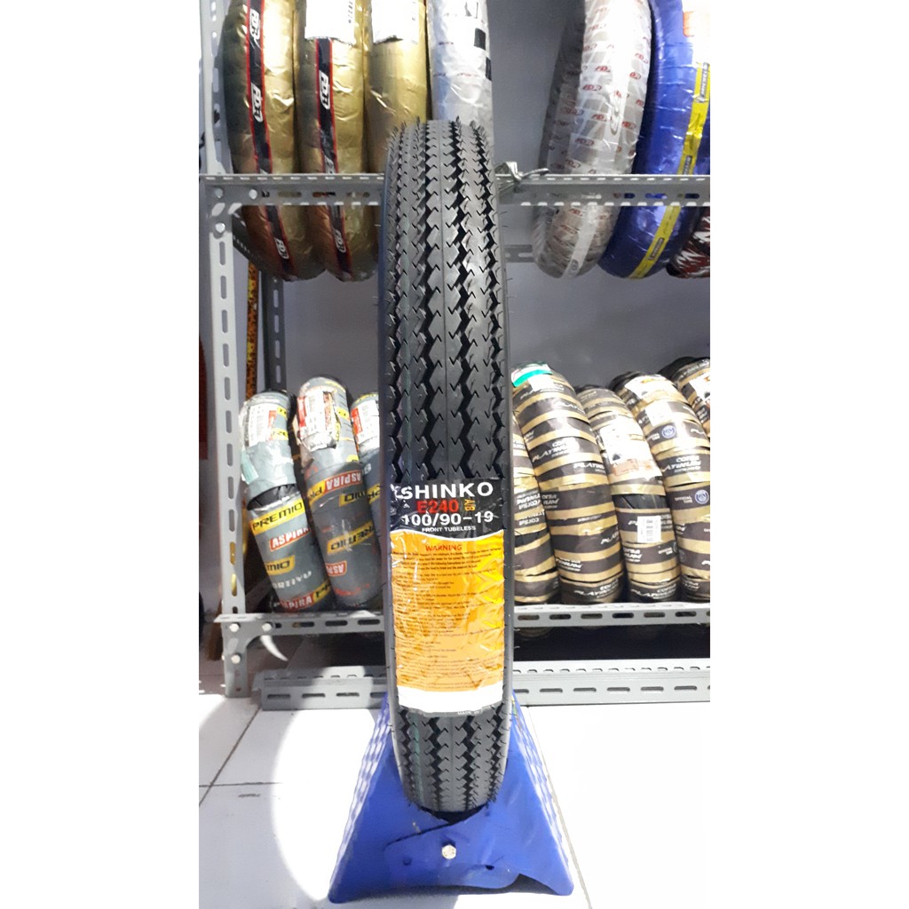 Ban SHINKO E240 Classic 100.90.19 Front For Ring 19 HD MOGE dan Motor Custom Vintage Oldskull dll