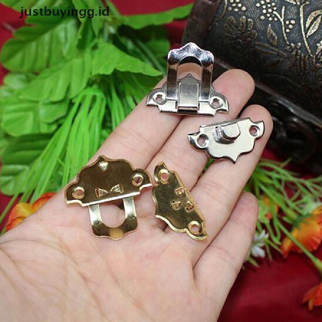 [justbuyingg.id] 12X Antique Decorative Jewelry Gift Wine Wooden Box Hasp Latch Lock ID