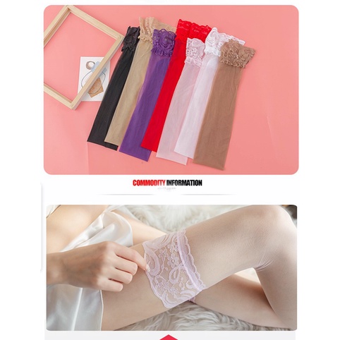 (Ready Stock) Stoking Wanita Sexy terbaru super tipis seperti sutra Kaus Kaki Tinggi Panjang Stoking Setinggi Paha 3/2S