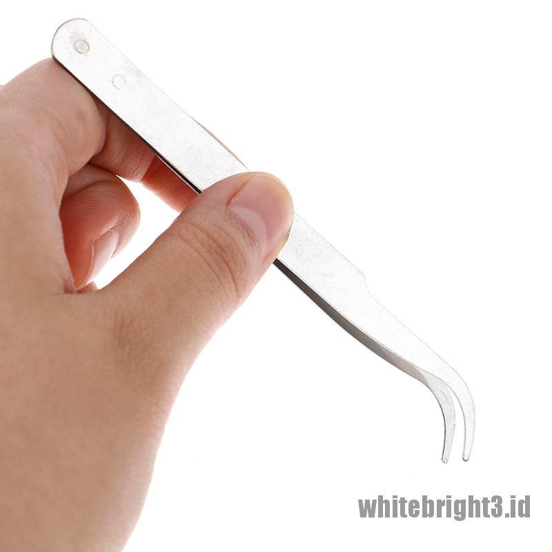 (white3) 3pcs / Set Pen Jarum + Pinset Kertas Quilling DIY