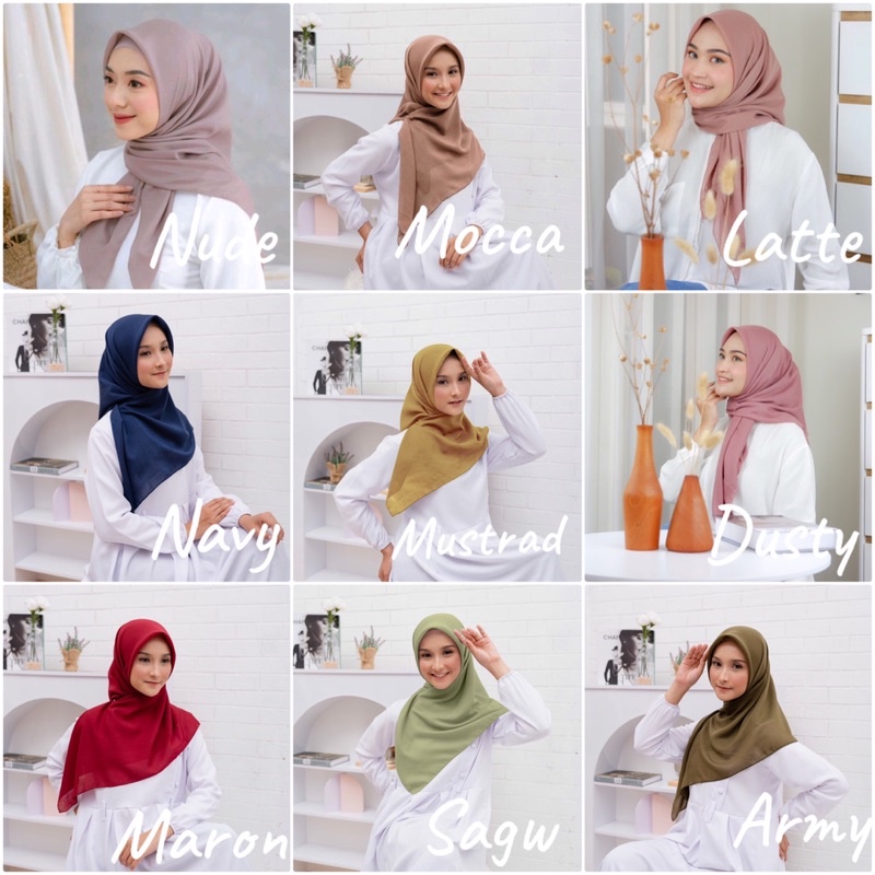 kerudung voal Paris premium