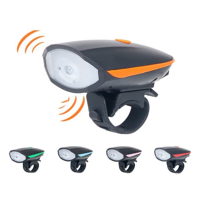 BEL BELL SEPEDA 5 SUARA SENTER DEPAN 3 MODE / LAMPU KLAKSON CHARGE USB taffled cree xpg 7588