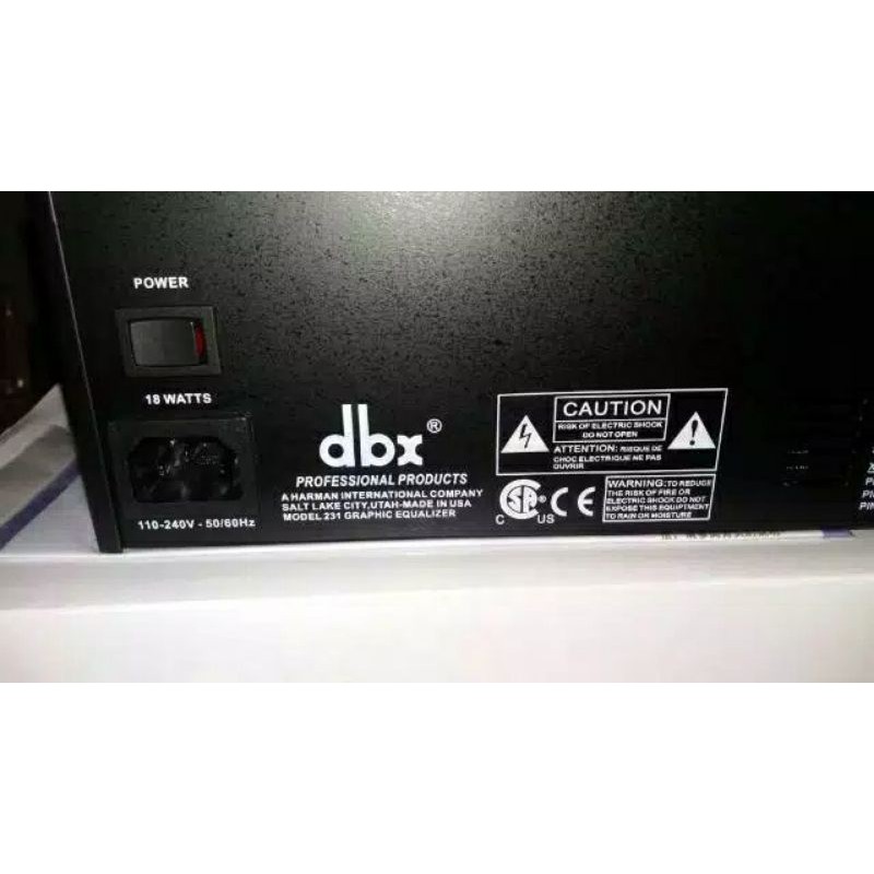 EQUALIZER DBX 231 EQUALIZER 2X31 GRAPHIC DBX231 + SUBWOOFER