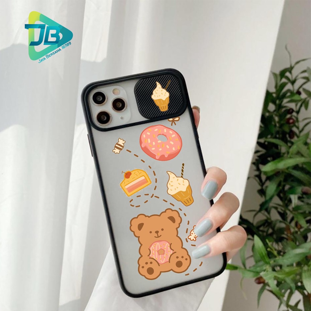 SOFTCASE SLIDE KAMERA FOOD CARTOON OPPO VIVO SAMSUNG XIAOMI REALME IPHONE ALL TYPE JB4962