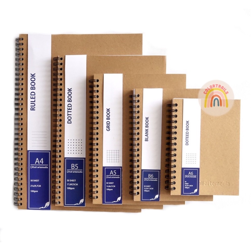 

Notebook Ruled Grid Dotted Blank A6 B6 A5 B5 A4 100GSM