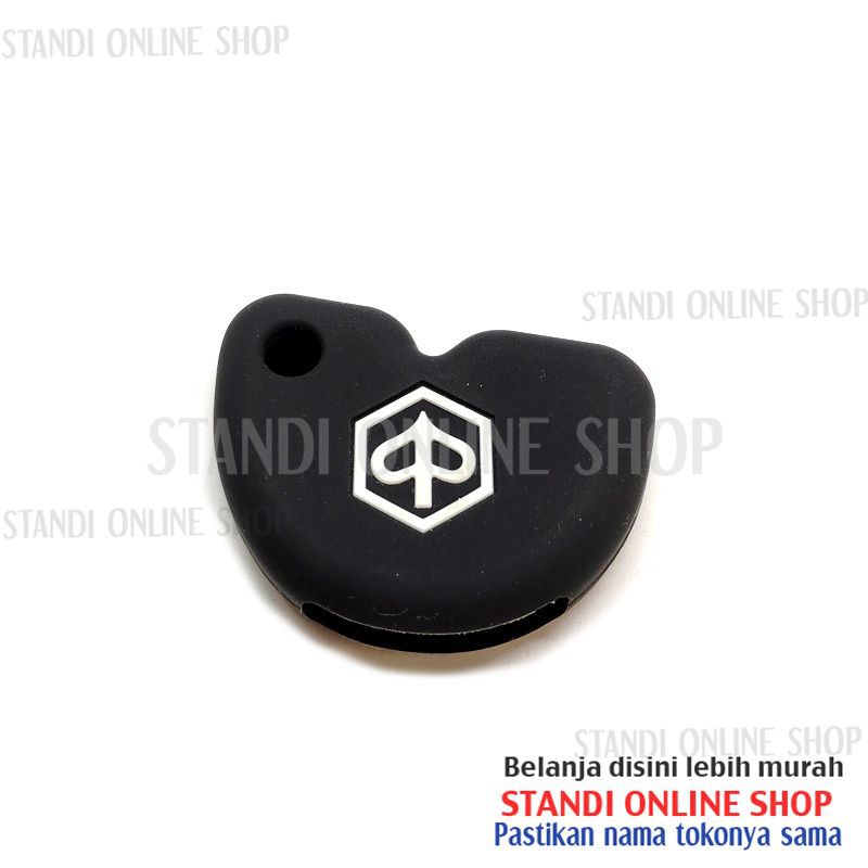 Silicone Remote Cover Kondom Kunci Keyshirt Logo Piaggio Vespa Matic