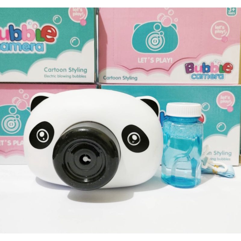 MAINAN ANAK BUBBLE CAMERA KAMERA GELEMBUNG SABUN KARAKTER SPIDERMAN HELLO KITTY DORAEMON TIGER-PANDA Kamera