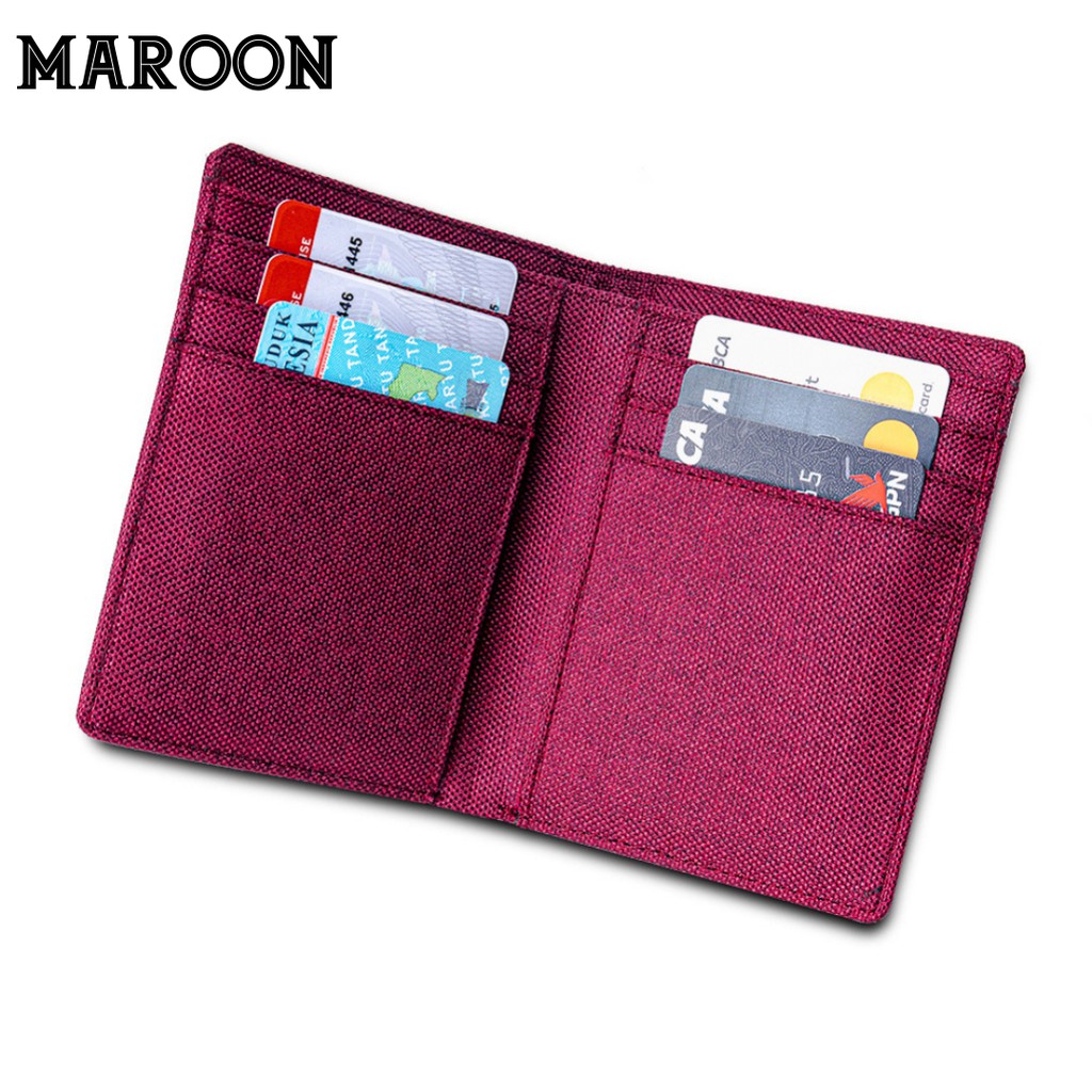 Dompet Pria Branded Bahan Kulit Kain Canvas Kanvas Free Box Exclusive JFR JP11-4