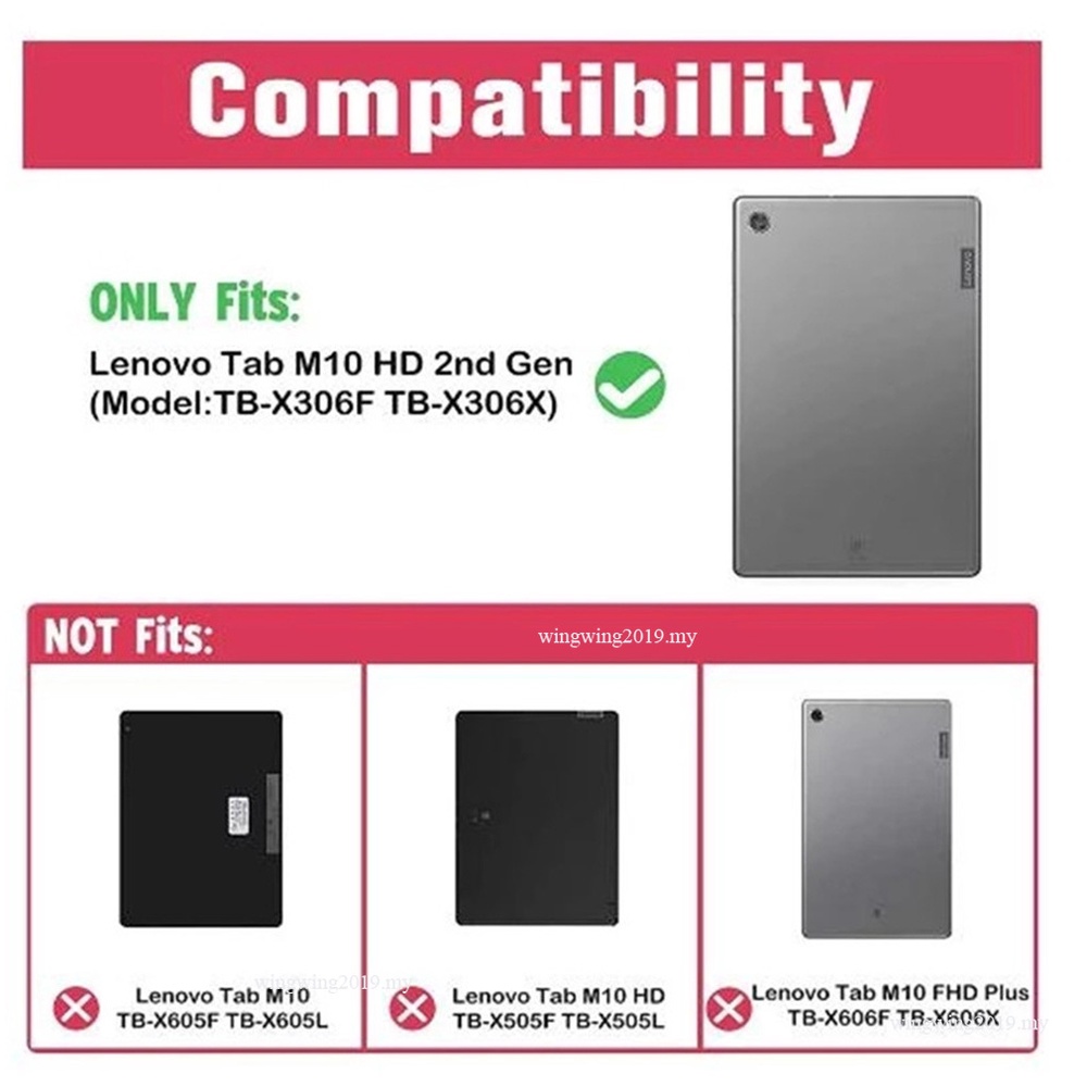 (2 Pak) Pelindung Layar Tempered Glass Untuk Lenovo Tab M10 HD (2nd Gen) 10.1 2020 TB-X306F TB-X306X