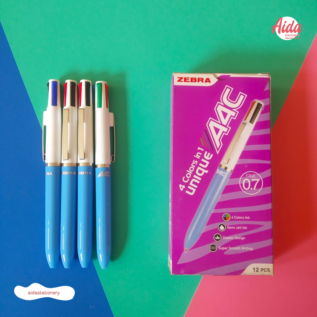 

Pulpen / Pena 4 Warna Multi Fungsi Zebra A4C