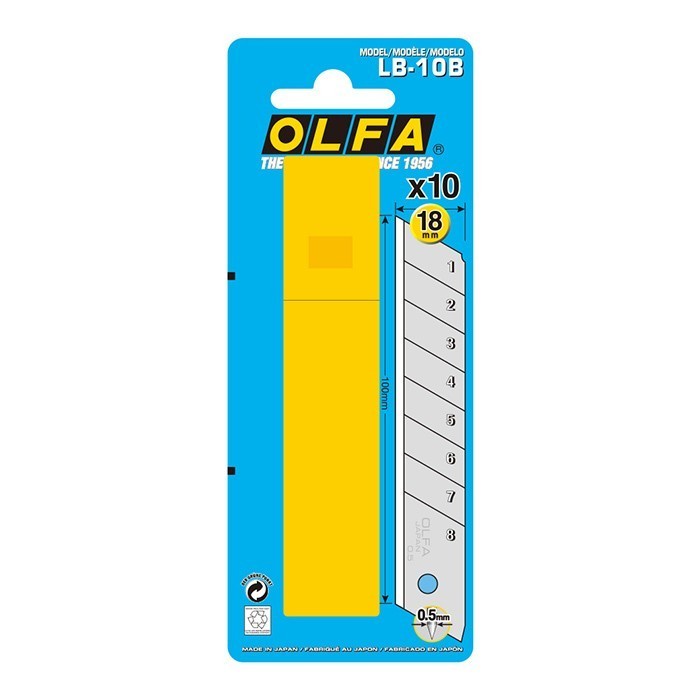 

Produk Refill Cutter 18Mm Olfa Lb-10B Spare Blade (10Pcs Per Pack) Murah