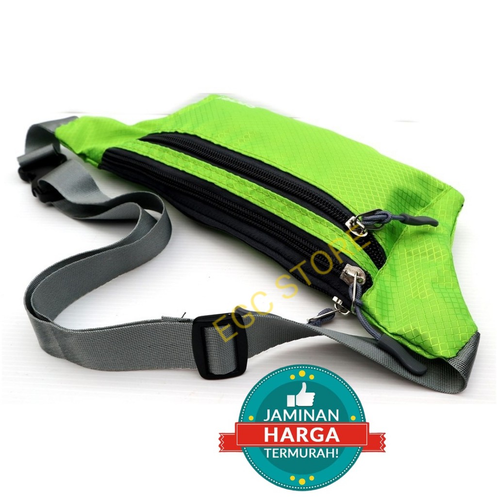 TAS PINGGANG WANITA OLAHRAGA SPORT NYLON IMPOR / WOMEN IMPORT SPORT NYLON WAIST BAG COLOR - 305/370