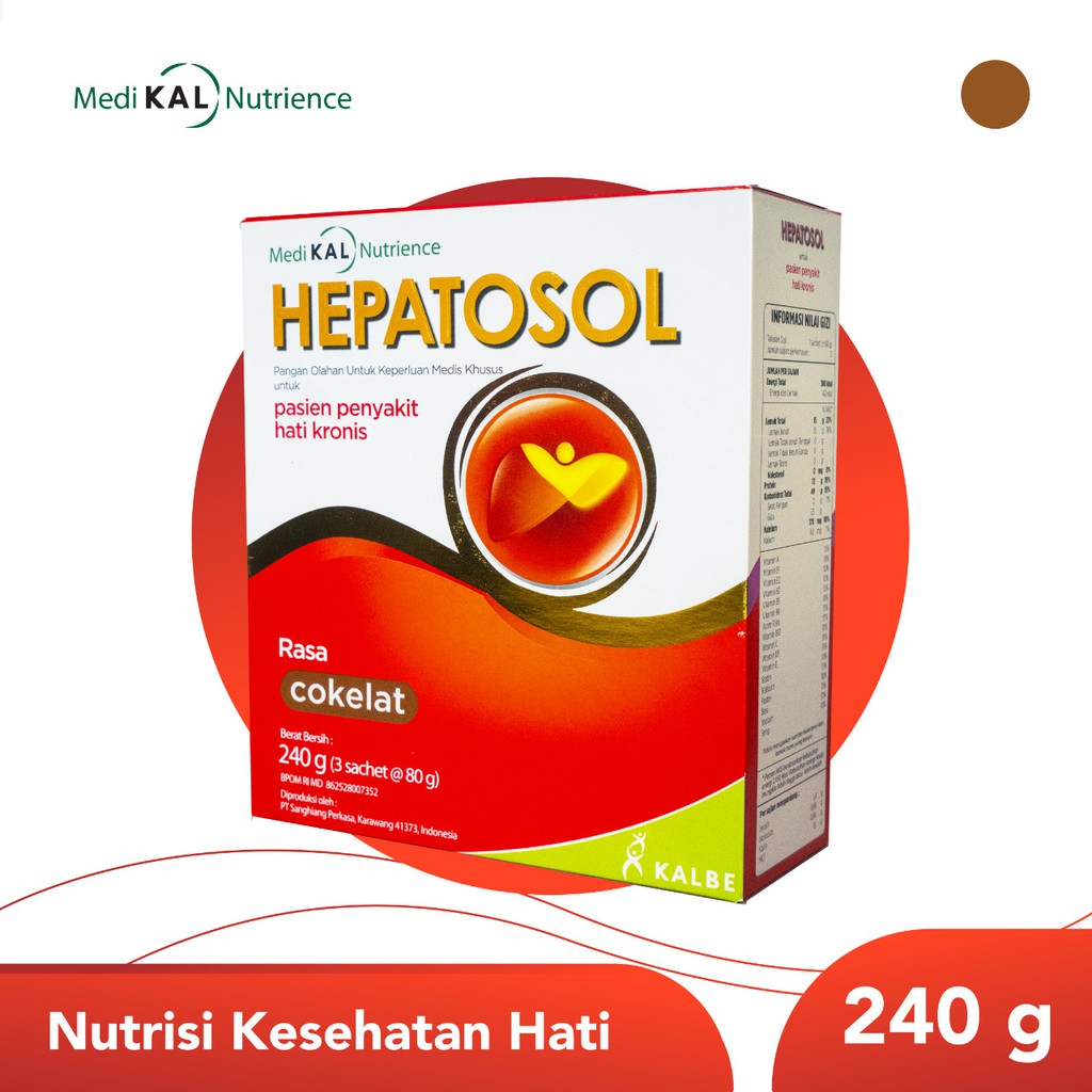 Hepatosol 240gr BUNDLING - makan diet khusus yang diformulasikan khusus untuk pasien dengan gangguan hati