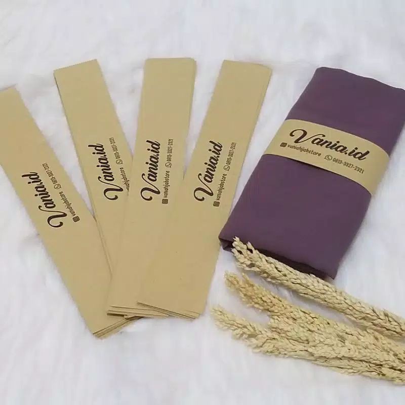 

ROLL HIJAB // LABEL HIJAB // CUSTOM ukuran 4x22 cm