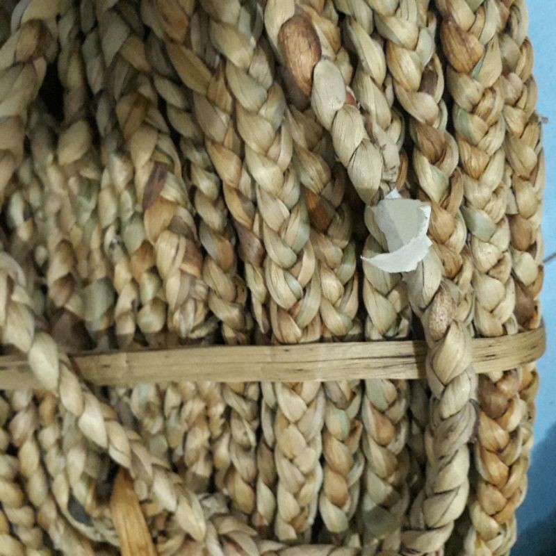 1METER TALI ECENG GONDOK/meteran bahan tali kepang eceng/tambang eceng gondok eceran bahan craft dll